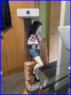 The Farmers Daughter Lucette Brewing Beer Tap Handle. Menomonie Wisconsin