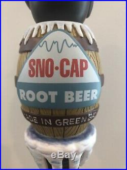 Titletown Brewing Sno-Cap Penguin Root Beer Green Bay Rare Beer Tap Handle