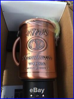 Titos Vodka Of Austin Texas Bar Tap Handle New In Box. Free Priority Shipping