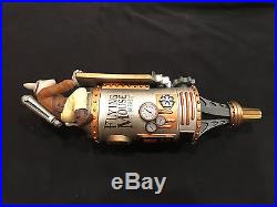 ULTRA RARE! Flying Mouse Brewery Steampunk beer tap handle NEW & AMAZING