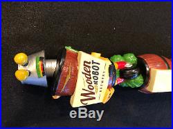 ULTRA RARE Wooden Robot Brewery beer tap handle VHTF