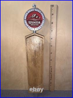 Uinta Brewing Co. Craft Beer Tap Handle Used Earth, Wind & Beer