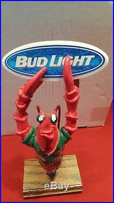Ultra Rare Bud Light Figural Lobster & Surfboard Beer Tap Handle