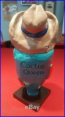 Ultra Rare Yellow Rose Brewing Company Cactus Queen Beer Tap Handle