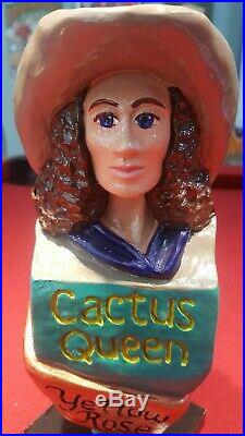 Ultra Rare Yellow Rose Brewing Company Cactus Queen Beer Tap Handle