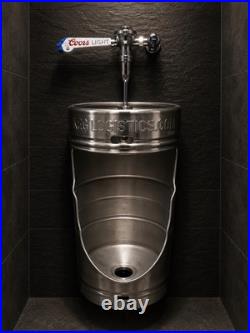 Unique urinals made from 1/4 beer Keg (Quarter Keg)