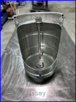 Unique urinals made from beer kegs With Manual Flush