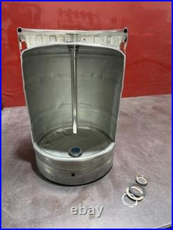 Unique urinals made from beer kegs With Manual Flush