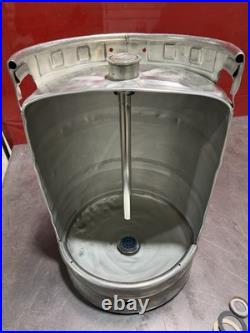 Unique urinals made from beer kegs With Manual Flush