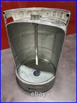 Unique urinals made from beer kegs With Manual Flush