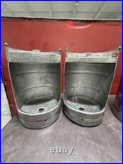 Unique urinals made from beer kegs perfect for bars, pubs, or themed venues