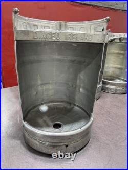 Unique urinals made from beer kegs perfect for bars, pubs, or themed venues