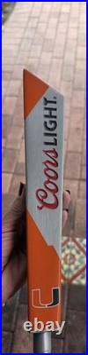 University Of Miami (UM) Coors Light 12 Aluminum Tap Handle NEW