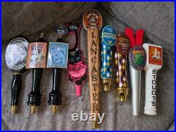 Used Lot of 9 Pennsylvania & Other Beer Tap Handles! Heavy Seas / Hefe Weiss