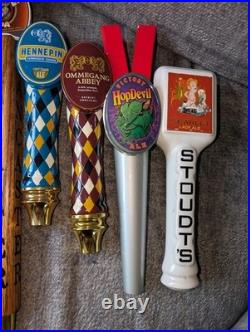 Used Lot of 9 Pennsylvania & Other Beer Tap Handles! Heavy Seas / Hefe Weiss