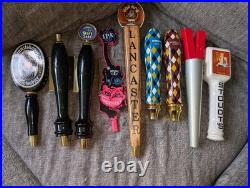 Used Lot of 9 Pennsylvania & Other Beer Tap Handles! Heavy Seas / Hefe Weiss