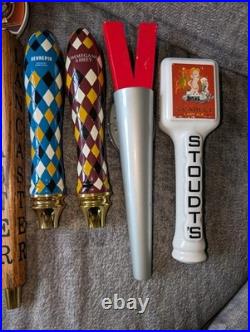 Used Lot of 9 Pennsylvania & Other Beer Tap Handles! Heavy Seas / Hefe Weiss