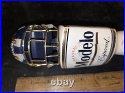 Used rare Modelo Football Helmet Topper Tap Handle Lion Gift Party Keg Special