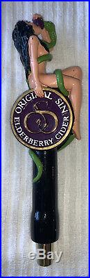 VERY RARE SEXY Woman ORIGINAL SIN HARD Elderberry Cider Beer Tap Handle