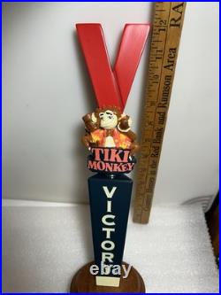 VICTORY BREWING TIKI MONKEY TROPICAL ISLAND ALE beer tap handle. PENNSYLVANIA
