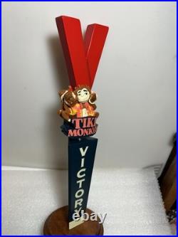VICTORY BREWING TIKI MONKEY TROPICAL ISLAND ALE beer tap handle. PENNSYLVANIA