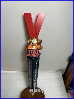 VICTORY BREWING TIKI MONKEY TROPICAL ISLAND ALE beer tap handle. PENNSYLVANIA