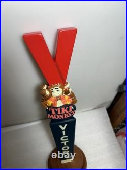 VICTORY BREWING TIKI MONKEY TROPICAL ISLAND ALE beer tap handle. PENNSYLVANIA