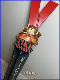 VICTORY BREWING TIKI MONKEY TROPICAL ISLAND ALE beer tap handle. PENNSYLVANIA
