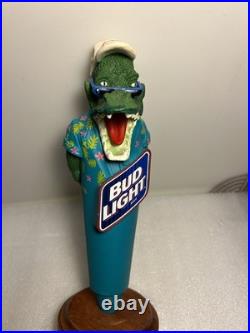 VINTAGE BUD LIGHT FLORIDA PARTY GATOR Draft beer tap handle. ST. LOUIS, MISSOURI
