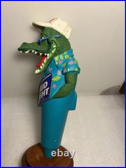 VINTAGE BUD LIGHT FLORIDA PARTY GATOR Draft beer tap handle. ST. LOUIS, MISSOURI