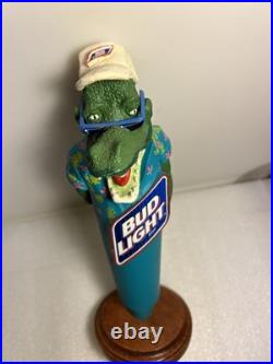 VINTAGE BUD LIGHT FLORIDA PARTY GATOR Draft beer tap handle. ST. LOUIS, MISSOURI