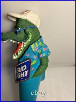 VINTAGE BUD LIGHT FLORIDA PARTY GATOR Draft beer tap handle. ST. LOUIS, MISSOURI