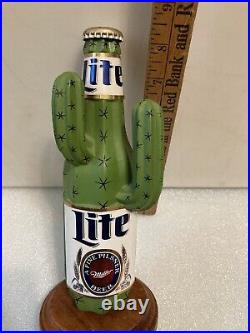 VINTAGE MILLER LITE DESERT CACTUS draft beer tap handle. Miller/Coors. USA