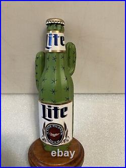 VINTAGE MILLER LITE DESERT CACTUS draft beer tap handle. Miller/Coors. USA