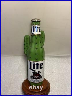 VINTAGE MILLER LITE DESERT CACTUS draft beer tap handle. Miller/Coors. USA