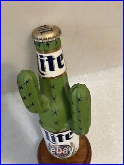 VINTAGE MILLER LITE DESERT CACTUS draft beer tap handle. Miller/Coors. USA