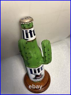 VINTAGE MILLER LITE DESERT CACTUS draft beer tap handle. Miller/Coors. USA