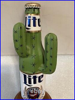 VINTAGE MILLER LITE DESERT CACTUS draft beer tap handle. Miller/Coors. USA