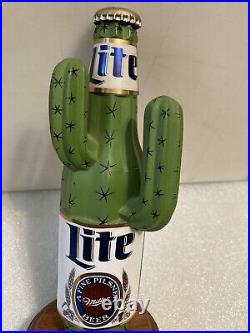 VINTAGE MILLER LITE DESERT CACTUS draft beer tap handle. Miller/Coors. USA