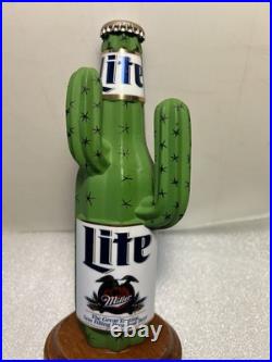 VINTAGE MILLER LITE DESERT CACTUS draft beer tap handle. Miller/Coors. USA