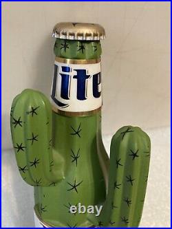 VINTAGE MILLER LITE DESERT CACTUS draft beer tap handle. Miller/Coors. USA