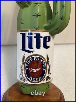 VINTAGE MILLER LITE DESERT CACTUS draft beer tap handle. Miller/Coors. USA