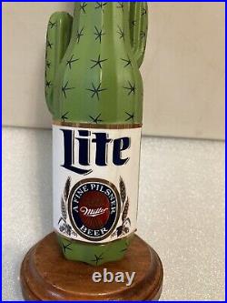 VINTAGE MILLER LITE DESERT CACTUS draft beer tap handle. Miller/Coors. USA