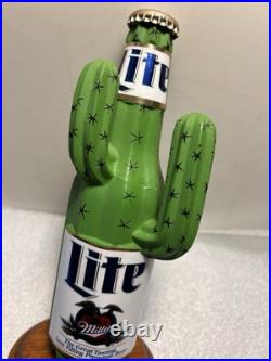 VINTAGE MILLER LITE DESERT CACTUS draft beer tap handle. Miller/Coors. USA