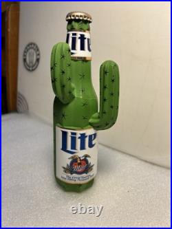 VINTAGE MILLER LITE DESERT CACTUS draft beer tap handle. Miller/Coors. USA