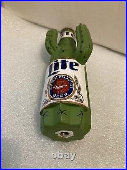 VINTAGE MILLER LITE DESERT CACTUS draft beer tap handle. Miller/Coors. USA