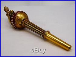 VINTAGE Schlitz Golden Classic BEER TAP HANDLE classic toga woman on globe