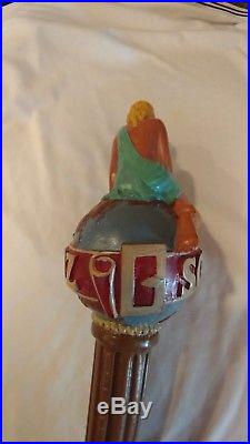 VINTAGE Schlitz Lady on the Moon on Earth Beer Tap Handle