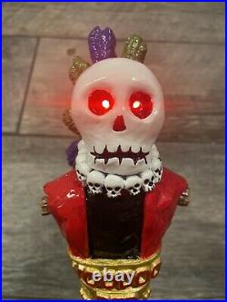 VOODOO RED with LED eyes 3D Figural Tap Handle NEW Brick Brewing Co Halloween