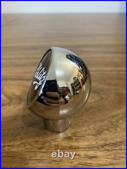 (VTG) 1930s schlitz beer ball knob chrome tap handle wis Near Mint
